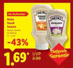Lidl Heinz Snack Saucen Angebot