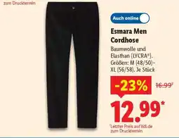 Lidl Esmara Men Cordhose Angebot