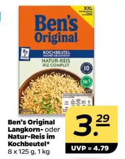 NETTO Ben's Original Langkorn- oder Natur-Reis im Kochbeutel Angebot