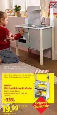 Lidl Lupilu Holz-Spielküche/-Kaufladen Angebot