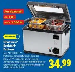 Lidl Silvercrest Edelstahl-Fritteuse Angebot