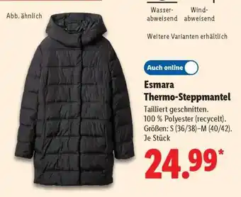 Lidl Esmara Thermo-Steppmantel Angebot