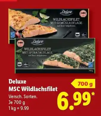 Lidl Deluxe MSC Wildlachsfilet Angebot
