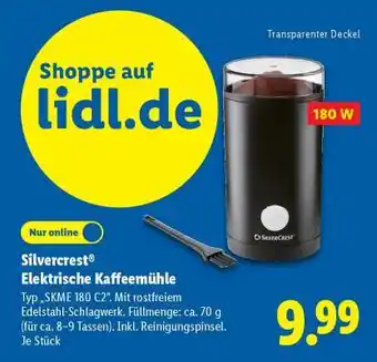 Lidl SILVERCREST Elektrische Kaffeemühle Angebot
