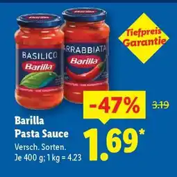 Lidl Barilla Pasta Sauce Angebot