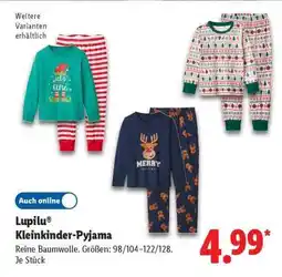 Lidl lupilu Kleinkinder Pyjama Angebot