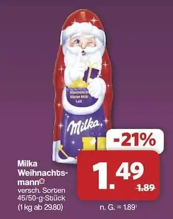 Famila Nord Ost MILKA Weihnachtsmann Angebot