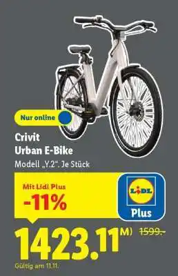 Lidl Crivit Urban E-Bike Angebot