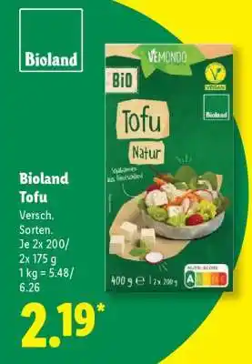 Lidl Bioland Tofu Angebot
