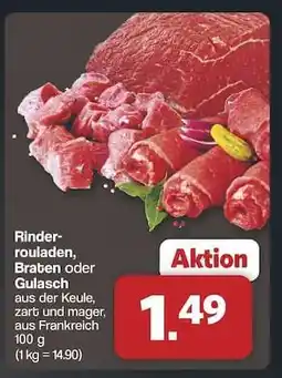 Famila Nord Ost Rinderrouladen, Braten oder Gulasch Angebot
