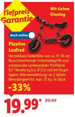 Lidl Playtive Laufrad Angebot