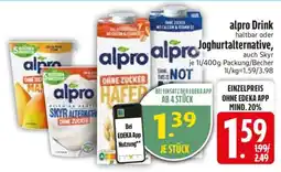 Edeka alpro Drink haltbar oder Joghurtalternative Angebot