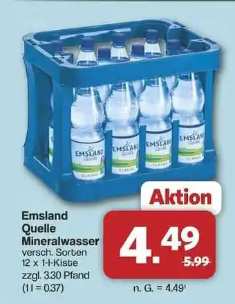 Famila Nord Ost Emsland Quelle Mineralwasser Angebot