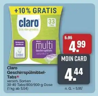Famila Nord Ost Claro Geschirrspülmittel-Tabs Angebot