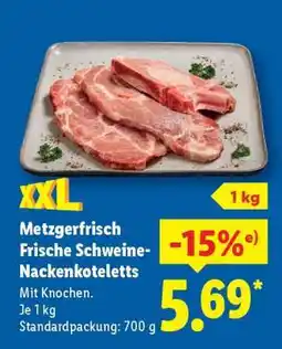 Lidl Metzgerfrisch Frische Schweine-nackenkoteletts Angebot