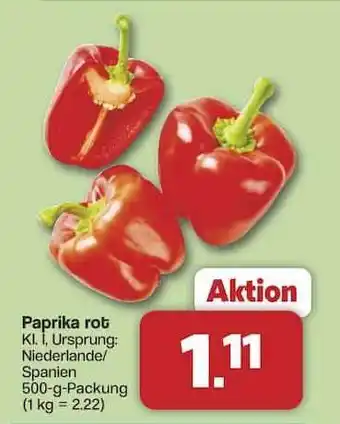 Famila Nord Ost Paprika rot Angebot