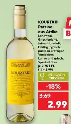 Kaufland KOURTAKI Retsina aus Attika Angebot