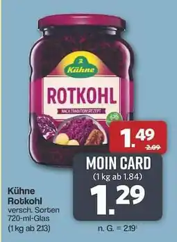 Famila Nord Ost Kühne Rotkohl Angebot