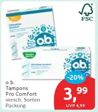 Budni o.b. Tampons Pro Comfort Angebot