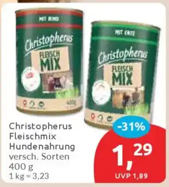 Budni Christopherus Fleischmix Hundenahrung Angebot