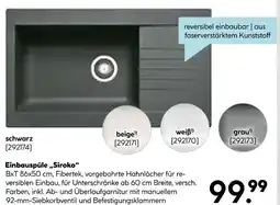 Hellweg Einbauspüle 'siroko' Angebot