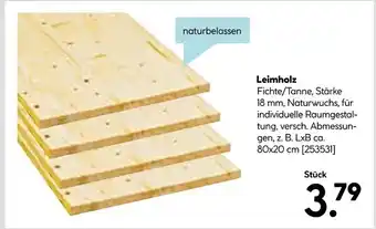 Hellweg Leimholz Angebot