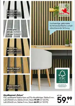 Hellweg Akustikpaneel „deluxe“ Angebot