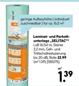 Hellweg Selitac laminat- und parkettunterlage Angebot
