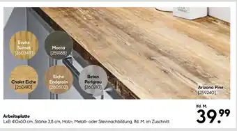 Hellweg Arbeitsplatte evoke sunset Angebot