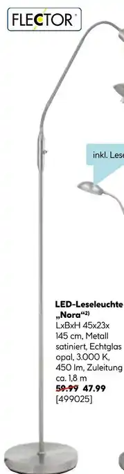 Hellweg Flector led-leseleuchte nora Angebot