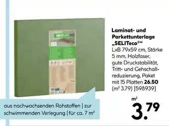 Hellweg Seliteco laminat- und parkettunterlage Angebot
