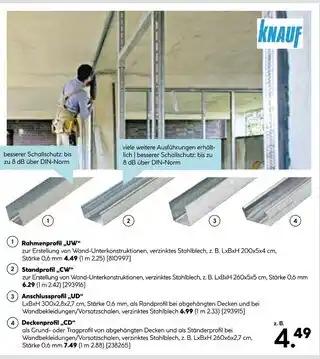 Hellweg Knauf rahmenprofil 'uw' Angebot