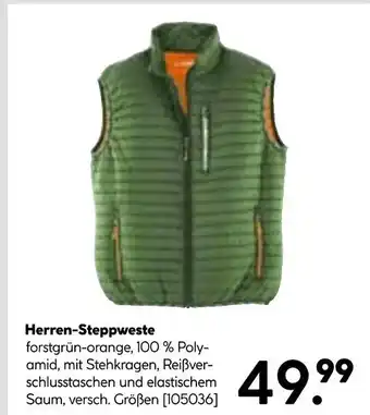 Hellweg Herren-steppweste Angebot