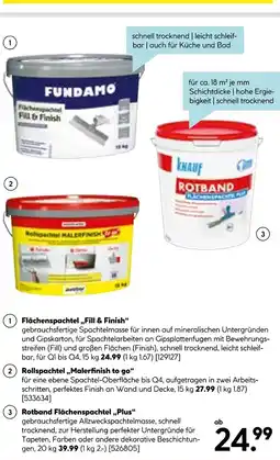 Hellweg Flächenspachtel „fill & finish“ Angebot