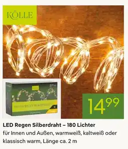 Pflanzen Kölle Kölle led regen silberdraht – 180 lichter Angebot