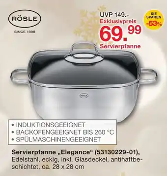 Möbelzentrum Pforzheim Rösle servierpfanne 'elegance' Angebot