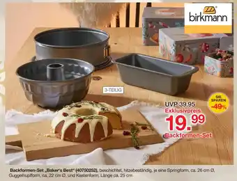 Möbelzentrum Pforzheim Birkmann backformen-set 'baker's best' Angebot