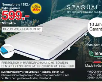Möbelzentrum Pforzheim Seaqual emotion s60 hybrid matratze Angebot