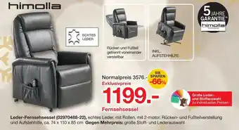 Möbelzentrum Pforzheim Himolla leder-fernsehsessel Angebot
