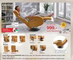 Möbelzentrum Pforzheim Cantus leder-relaxsessel Angebot