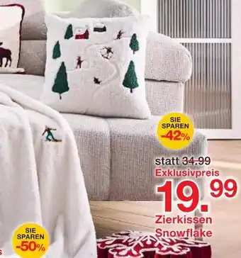 Möbelzentrum Pforzheim Zierkissen snowflake Angebot