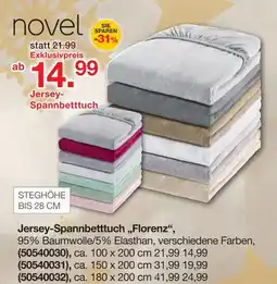 Möbelzentrum Pforzheim Novel jersey-spannbettuch florenz Angebot