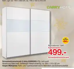Möbelzentrum Pforzheim Carryhome schwebetürenschrank Angebot