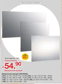 Möbelzentrum Pforzheim Badezimmerspiegel Angebot