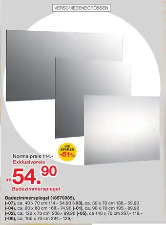 Möbelzentrum Pforzheim Badezimmerspiegel Angebot