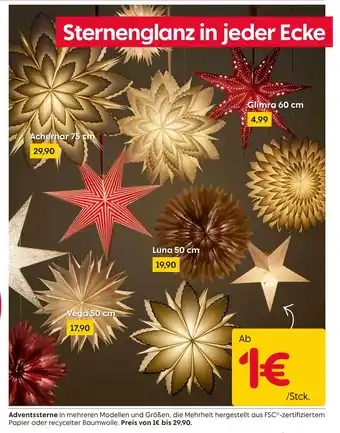 Rusta Adventsstern achernar Angebot