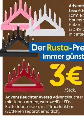 Rusta Adventsleuchter avesta Angebot