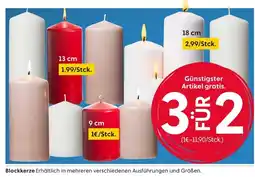 Rusta Blockkerze Angebot