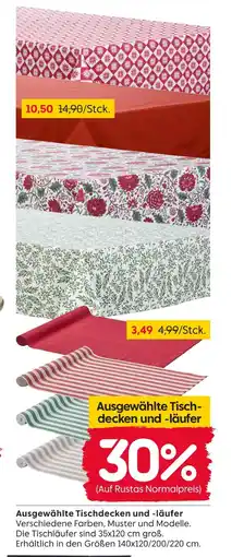 Rusta Ausgewählte tischdecken und -läufer Angebot