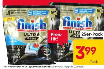Rusta Finish powerball all in 1 spülmaschinentabs Angebot